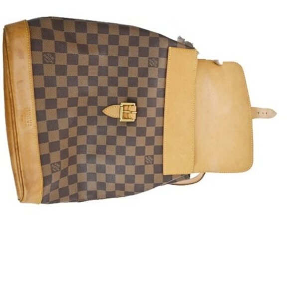LOUIS VUITTON Logo Arlequin Backpack Bag Damier Ebene Brown N99038 97KC070 - Picture 7 of 16